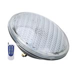 Dpofirs 18W LED Swimming Pool Light, Inground Pool Light with Remote Control, Replacement for Traditional Bulb, Suitable for Ourtyards, Swimming Pools