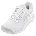 ASICS Women's GEL-CHALLENGER 13 Tennis Shoes, 9, WHITE/PURE Silver