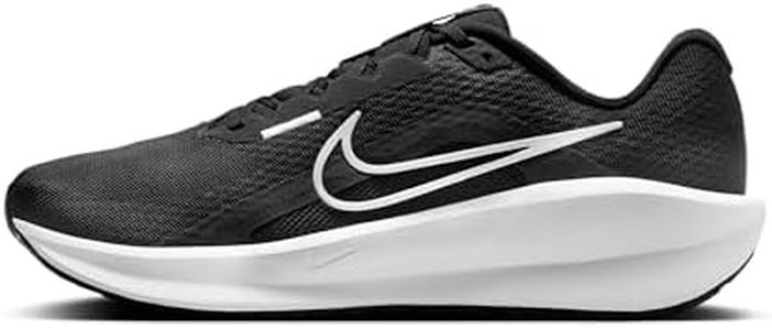 NIKE Men's Downshifter 13 Running Shoes, Black White Dk Smoke Grey, 12 US