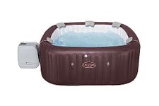 Lay-Z-Spa Maldives Luxury Hot Tub, 8 HydroJet Pro Massage System Inflatable Spa with LED Lights, Foot Massager and Freeze Shield Technology, 5-7 Person