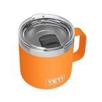 YETI Rambler 14 oz Mug, Vacuum Insulated, Stainless Steel with MagSlider Lid, King Crab 1 Count (Pack of 1)