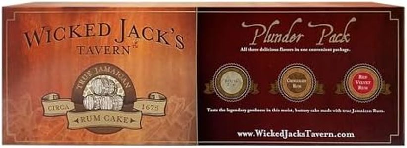 Wicked Jack's Tavern Plunder Pack | 3 Rum Cakes and 2 Pots of Coffee | Birthday Gift, Thank You Gift, Gourmet Gift Basket | Cakes For Delivery | Liquor & Spirits Bakery & Dessert Gifts