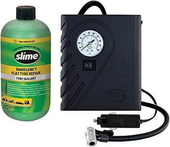 Slime 50050 Kit de Reparación de Pinchazos Inteligente, Incluye Sellador y Bomba de Aire