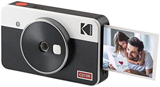 Kodak Mini Shot 2 Retro Portable Wireless Instant Camera & Photo Printer, Compatible with iOS & Android and Bluetooth Devices, Real Photo (2.1x3.4) 4Pass Technology - White