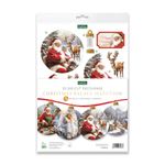 Katy Sue Christmas Bauble Selection Die Cut Decoupage Pack. 12 Pre-Cut Decoupage Paper Sheets for Card Making Supplies, Card Toppers, & Papercraft Baubles