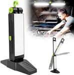 SYLSTAR Underhood Work Light, 2600LM Rechargeable Work Light Magnetic with Integrated Mounting Hooks, 4000mAh Cordless Portable Work Light for Mechanics Inspection Workshop Garage Emergency