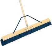 USA Broom 36 in Heavy Duty Push Broom Outdoor Sweep Ashpalt/Concrete Stiff Bristles, USA Steel Brackets, Stainless Steel Hardware, No Plastic 100 Percent Made in The USA