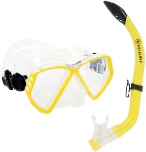Aqualung Combo Nabul | Masque + Tuba de plongée, randonnée Aquatique, Snorkeling pour Adulte Hommes et Femmes avec Vision à 180°, Une Protection UV, des Verres Anti-buée et Anti-Fuite