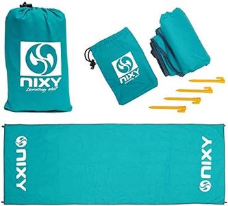 NIXY Landing Mat - Versatile and Durable 142" x 57" Mat - Made with heavy duty 100% Ripstop Nylon - Perfect Accessory for Paddle Board, Surfing, Kayak, and Scuba Dive Outdoor Activities - Aqua