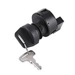 Qiilu Ignition Switch with Key, 4 Pin Ignition Key Switch Start Engine Lock for Polaris Worker 500 500 2003-2007