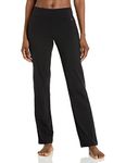 Danskin Women's Sleek Fit Yoga Pant, Black, Small