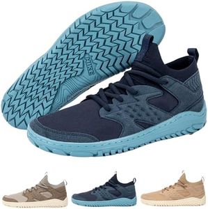 Hike Sierra Peak – Mid-Cut Barefoot Hiking Boots – Men & Women | Zero-Drop Wide Toe Hiking Shoes for Rugged Terrain | Natural Foot-Feel Outdoor Boots