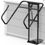 Hydraulic Hot Tub Cover Lift, Adjustable U-Arms Spa Cover Lifter for Hot Tub, Black