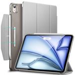 ESR for iPad Air 11 Inch Case M2 2024, iPad Air 6th/5th/4th Gen(2024/2022/2020), Trifold Smart Case, Auto Sleep and Wake, Slim and Lightweight, Pencil Pro and Pencil (USB-C) Charging, Grey