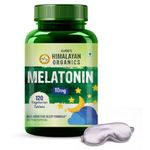 Vlado's Himalayan Organics Melatonin 10 MG Healthy Sleep Cycle | Helps Stress & Anxiety Relief | Improve Concentration | Non-Habit Forming (120 Tablets)