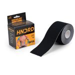 Hundred KT Tape | 5 Meters | Muscle Soreness & Pain Relief | Boosted Performance, Circulation and Body Awareness | Future Injury Prevention (Black)