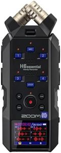 Zoom H6essential (2024 Model, Essential Series) with 32-Bit Float, Accessibility, 6-Track Recorder, Stereo Microphones, 4 XLR/TRS Inputs, USB Audio Interface, for Musicians, Podcasters, & Filmmakers