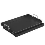 Universal Flat Top Griddle Plate for Gas Grill, 25" x 16 Nonstick Coating Griddle Plate for BBQ Charcoal/Gas Stove, Flat Top Plate with Removable Handles for Camping, Tailgating