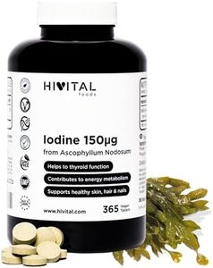 Yodo Natural 150 mcg. 365 comprimidos veganos para 1 año. Iodo procedente de Alga Kelp BIO. Para la Tiroides, Hipotiroidismo, mejorar el metabolismo energético y el cuidado de la piel, cabello y uñas