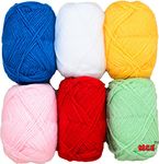 M.G ENTERPRISE 4 Ply Knitting Yarn Combo Wool, Bunny 4 Mix 150 gm Best Used with Knitting Needles, Crochet Needles Wool Yarn for Knitting. by M.G ENTERPRISE, Multi