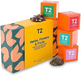 T2 Tea T26 Herbs, Flowers & Fruits Gift Pack, 6 Loose Leaf Tisanes in Mini Cubes, Caffeine free, fruit and herbal teas