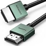 UGREEN HDMI 2.1 Cable 10K 8K 4K 1440P 240/165/144/120Hz eARC Dolby Atmos Vision HDR 48Gbps Ultra High Speed HDCP 2.3 Thin Slim Lead Compatible with PS5/4 Xbox Laptop PC TV Soundbar Gaming Monitor(3M)