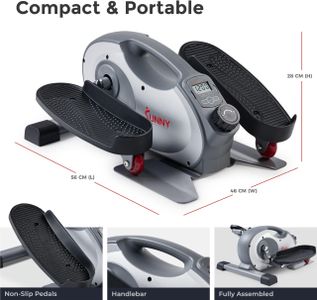 Sunny Health Smart Under Desk Elliptical – Compact Fitness Machine