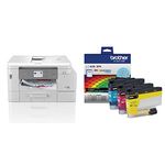 Brother MFC-J4535DW INKvestment Tank All-in-One Colour Inkjet Printer & Standard-Yield Colour Ink Cartridge 3-Pack