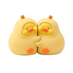 ifreeside Cute Duck Decorative Bookends 1 Pair Creative Resin Stoppers Shelf Bookend for Home Office Desk Bookshelf Decoration (Duck)