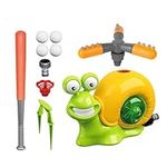 Generic Water Sprinkler for Kids | Toddler Sprinkler Baseball Set - Water Toys with Baseballs & Bat, Rotating Spray Head, Kids Sprinkler for Backyard Lawn Pool Party Fun