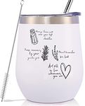 Practical Magic Quote-Salt Rosemary Lavender Love-and Fall in Love Whenever You Can-Inspirational Gifts for Women Sister Daughter Best Friends Coworke-12oz Tumbler Mug Cup-Birthday Christmas Gift