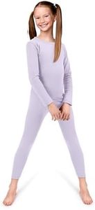 Rocky Thermal Underwear Kids Girls Thermal Underwear Set Long Johns kid Thermals Kid Base Layer kids thermals top bottom set, Lavender, Small, Standard-185 GSM, THERMALS SET