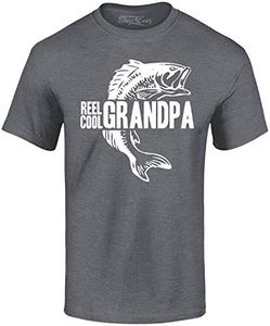 shop4ever Reel Cool Grandpa T-shirt - gris - Taille M