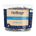 Hollings Sprats Dog Treats Tub, 100% Natural with Fresh Fish Air Dried Treats for Dogs, Hypoallergenic and Grain Free 500g