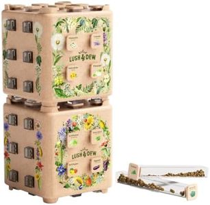 Lush&Dew SeedStack Starter Pair, Gardening Gifts, 38 Type Veggie Herb Seeds