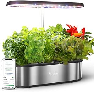 LetPot LPH-SE Hydroponics Growing System, 12 Pods Smart Herb Garden Kit Indoor, Indoor Garden, APP & WiFi Controlled, with 24W Growing LED, 5.5L Water Tank, Pump System, Automatic Timer