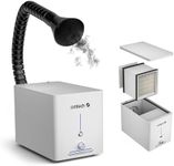 OMTech 60W Fume Extractor, 2 Stage Air Filter System for Laser Engraver, 100 m3/h Smoke Absorber for Soldering Station Laser Engraving Machine, Air Purifier with Cotton HEPA Activated Carbon Filters
