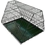 Ellie-Bo Black Standard Slanted Medium 30-inch Folding Dog Cage/Crate with Metal Tray