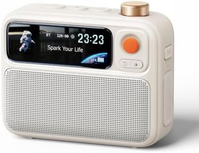 Divoom Flowtoo White Noise Machine with Bluetooth Speaker, Alarm Clock & Calming Screen Display, Bedside Companion for Sleep, Relaxation & Gifting