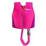 Genwiss Baby Girl Swim Vest Toddler Swim Vest for Age 18 Months - 2 Years Baby Toddler Fit 20-28 lbs (Pink, Small(18 Months-2 years/20-28 lbs))