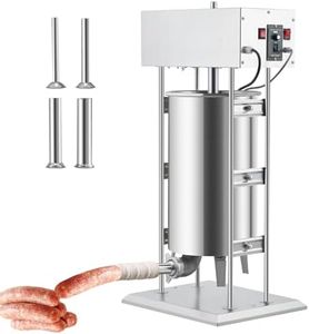 GarveeTech Sausage Maker - Stainless Steel, Two-Speed, Easy to Clean, Electric Benchtop, 200W Motor, With 5 Sausage Tubes, Suitable for Restaurants, Homes for Making Chorizo, Salami and More,25L