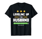 Leveling Up To Husband Bachelor Party Stag Groomsmen Getaway T-Shirt