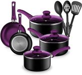 Chef's Star 9 Piece Pot Set - Purple