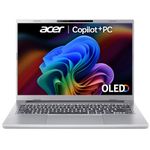 Acer Aspire 14 AI A14-61M Co-Pilot+ Laptop - AMD Ryzen AI 5 340, 16GB, 512GB SSD, Integrated Graphics, 14" WUXGA OLED, Windows 11, Silver