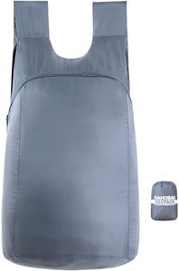 Nanobag Ultra Lightweight Travel Backpack | Perfect for Travel, Shopping & Daily Use | Reusable Grocery Bags | 16 L Capacity Daypack to Expand Luggage (Daypack, Gray)