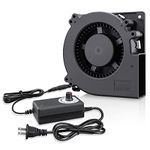 GDSTIME 120mm x 32mm 12cm DC 12V Powered Fan Brushless Centrifugal Blower Axial Cooling Fan with AC 100V - 240V Speed Controller