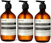 Aesop Resurrection Aromatique Hand Wash | Gentle Cleanser with Orange, Rosemary and Lavender Oils | 16.9 oz, Pack of 3