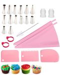 24PCS Piping Bags and Nozzles, Piping Bags with Nozzles Set, Piping Bags and Nozzles, Professional Cake Decorating Set, Piping Bags with Nozzles Set for Baking & Pastry