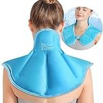 Relief Expert Large Neck Shoulder Ice Pack for Injuries Reusable Gel Cold Pack Wrap for Upper Back Pain Relief Cold Compress Therapy for Swelling, Bruises, Surgery