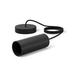 Philips Hue Hanging Black Cord Fixture for LED Smart Lighting [E27 Edison Screw Socket] Easy Installation for Indoor Home Lighting. Bedroom, Livingroom and Dining.